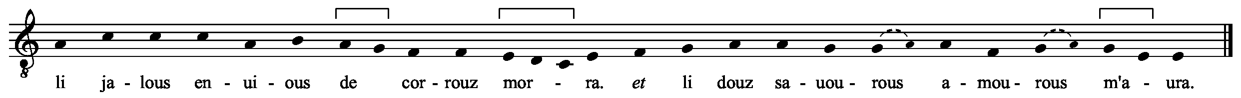Refrain musical notation